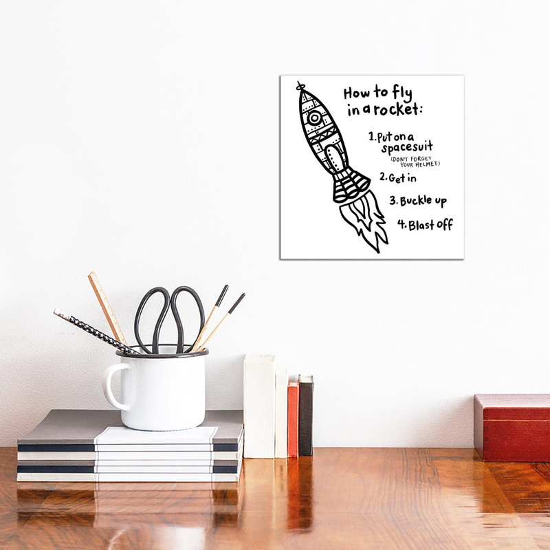 Outerspace I - Wrapped Canvas Print, 30.48cm H x 30.48cm W x 1.91cm D
