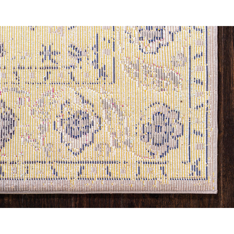Eddins Washable Oriental Indoor Rug, Rectangle 10'6" x 16'5"