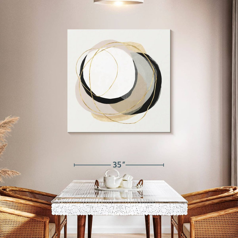 Avery Ring Of Gold I, 39" H x 39" W