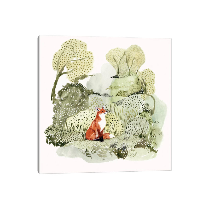 Fox Glen I by Victoria Borges - Wrapped Canvas Print, 30.48cm H x 30.48cm W 1.9cm D