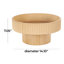 Bol décoratif à nervures en bois avec base surélevée Hallward Cole-1010142999
