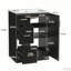 Meuble-lavabo moderne de 24 pouces avec lavabo, armoire de rangement compacte, tiroirs et porte à fermeture en douceur, lavabo encastré