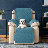 Quilted Reversible Box Cushion Recliner Slipcover-50890289-50890888