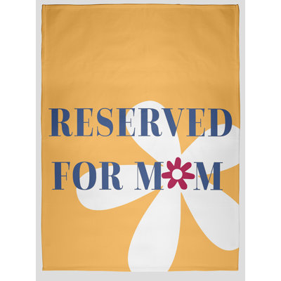 Jeté réservé pour maman avec fleurs 60 po x 80 po