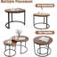 Ensemble de 2 tables basses gigognes