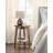 Side Table, Small Round End Table With Lower Shelf, Nightstand For Small Spaces, Living Room, Bedroom, Rustic Walnut