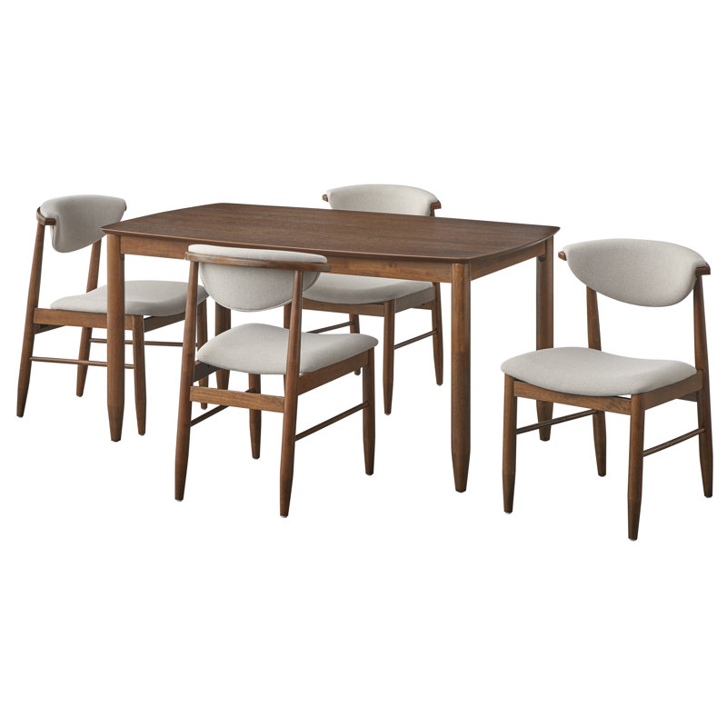 Ensemble de salle à manger Vargas, Ensemble de cinq pièces : table, quatre chaises