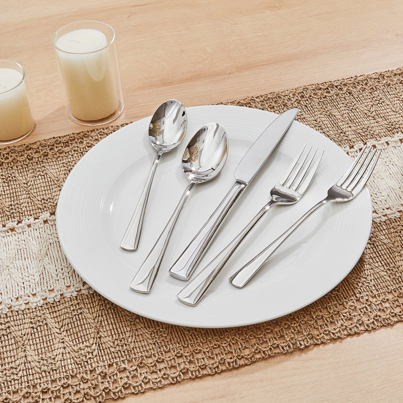 Silverware Set For 12, 65-piece Forged 18/10 Stainless Steel Flatware Set With Serving Utensils, 12