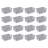 Sterilite 11" Small Weave Open Bin Organize Wicker Storage Basket, Grey, 16 Pack