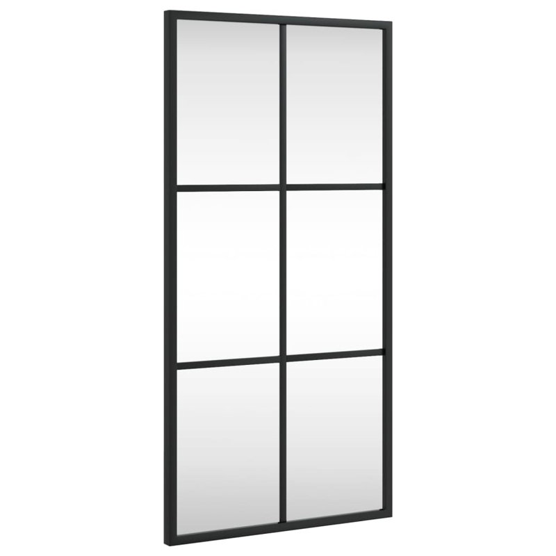 Mikayia Rectangular Metal Wall Mirror, 60cm H x 30cm W