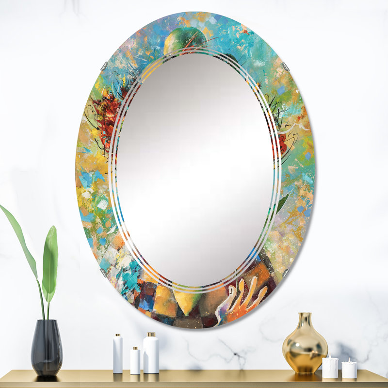 Miroir de salle de bain ovale mural, 36 po x 24 po