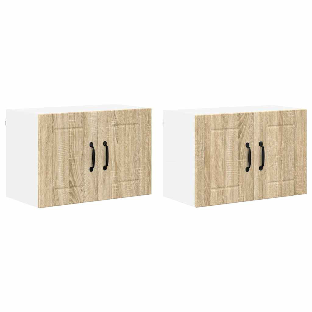 Vidaxl Kitchen Wall Cabinets 2 Pcs High Gloss White 60 X 31 X 40 Cm