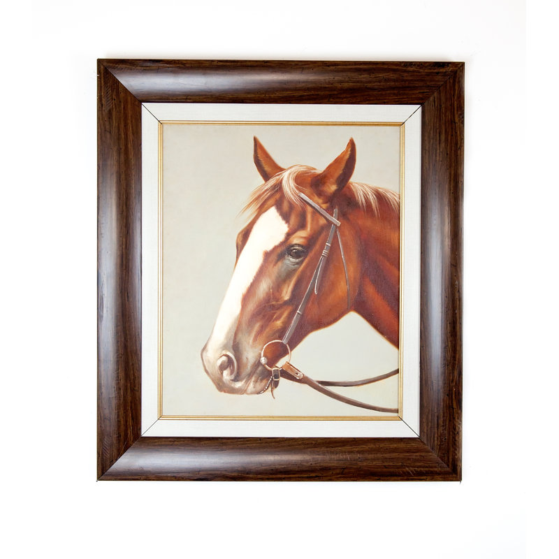 Stallion In Saddle Print
