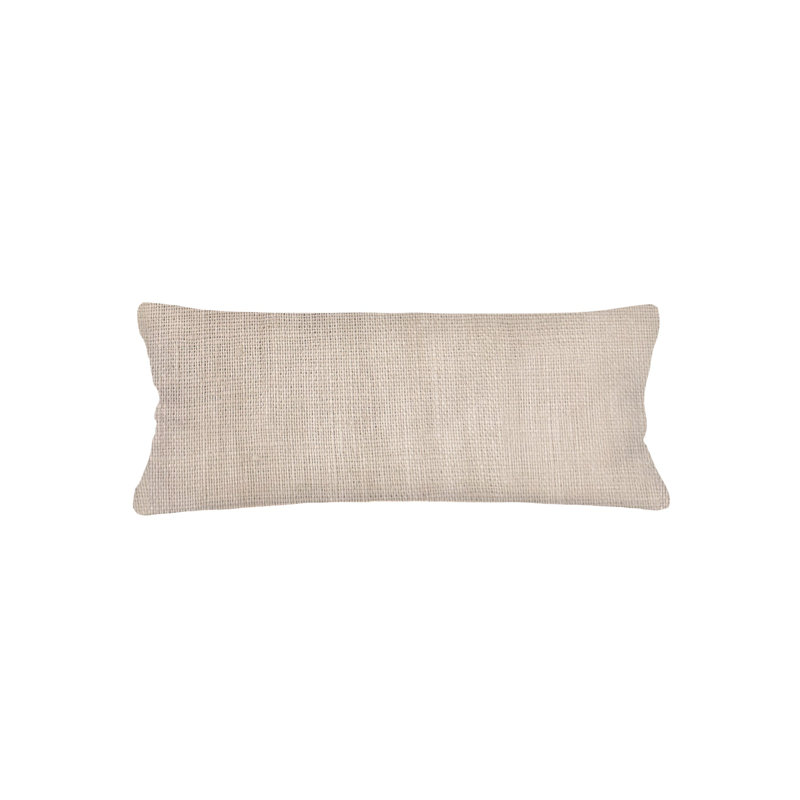 Oreiller en lin So So So, Housse de coussin seulement - sans coussin, Beige, H 14 po x l 40 po