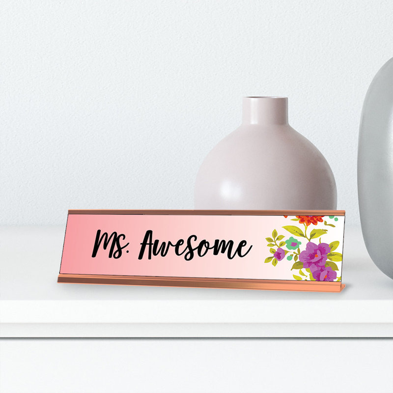 Ms. Awesome Nameplate