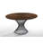Camak Round Metal Base Dining Table
