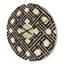 Horloge murale en bois à motif géométrique II-63891642