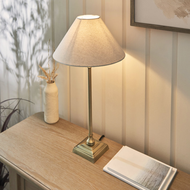 Metal Table Lamp, Gold
