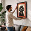 Groomed Poodle Retro - Framed Print-204240982-204240985