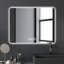 Miroir de salle de bain brouillard avec DEL: 3 couleurs, intensité variable, surface murale translucide, fixation stable