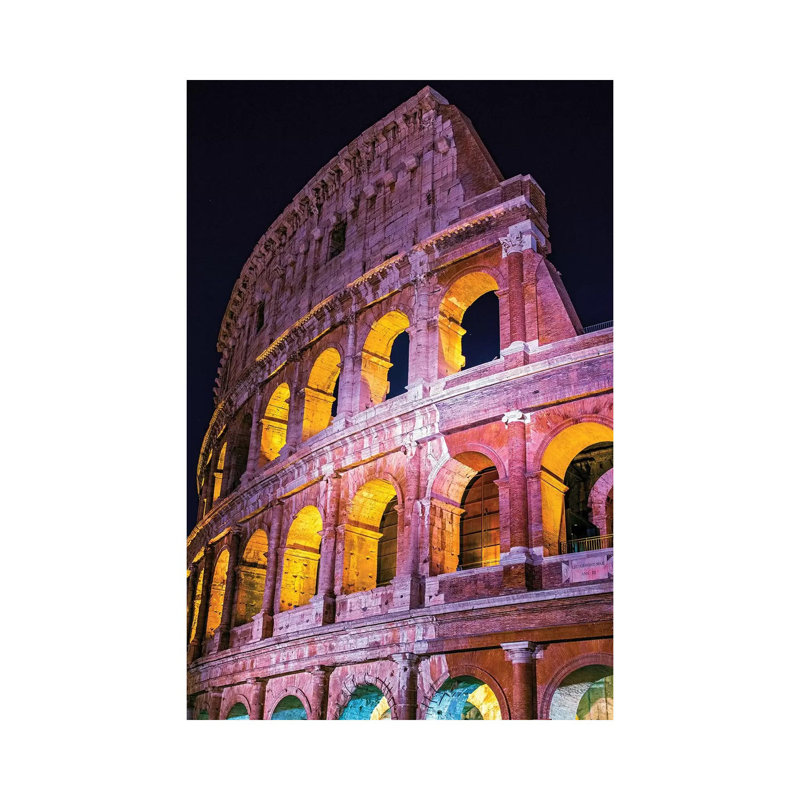 Colosseum Wall by Susanne Kremer - Gallery-Wrapped Canvas Giclée on Canvas, 20.32 cm H x 30.48 cm W, Canvas