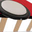 Lit plateforme simple en forme de voiture de course avec roues, rouge-1212205045