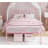 Metal Platform Bed with Sweet Heart Design Headboard & Footboard, Under Bed Storage, No Box Spring Needed, Boys & Girls Bedroom Furniture-726289600-726289601