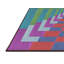 Tapis décoratif bleu géométrique-1205496653