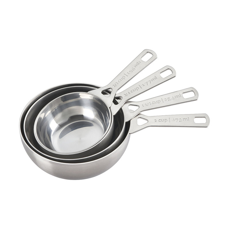 Le Creuset Stainless Steel Batch Baking Measuring Cups - Set of 4