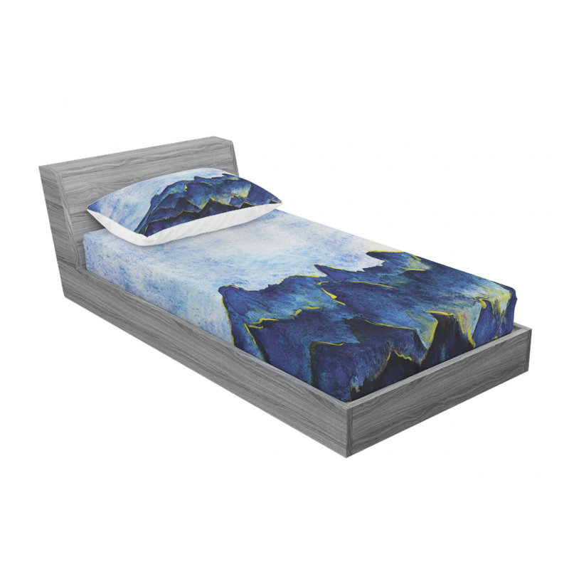 Microfiber Sheet Set, Twin Sheet Set with Fitted Sheet