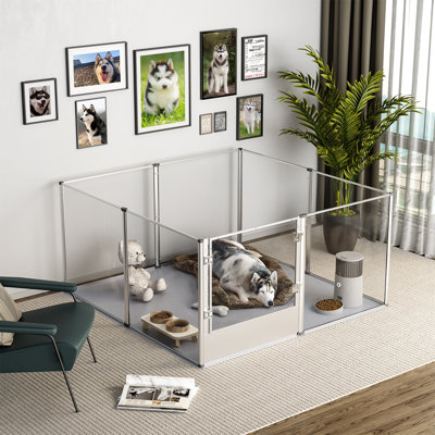 8 Panel Metal Exercise Pen With Door