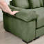 Coussin modulaire surdimensionné de 92 po avec accoudoirs extra larges en velours côtelé modulaire Cloud-1203720880-1203720883
