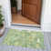 Machine Washable Indoor/Outdoor Xhevrie Green Rug