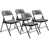 Ardoise gris anthracite / cadre noir