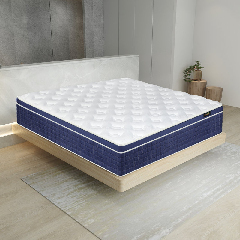 Bassford 12"/13"/14" Medium Memory Foam Hybrid Mattress, King, High Profile (10")