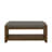40" Accent Bench With Lower Shelf Shoe Rack, Padded Seating Bench For Living Room, Modern Compact Bed End Bench With Storage For Bedroom Seating, Removable Cushion, Brown, 40"W- Granite-565754122-565754132