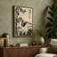 Cat Among Bamboo Japandi - Wrapped Canvas-1165127729-1165127732