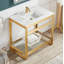 Lavabo de salle de bain console avec trop-plein Orchard Series-54377274