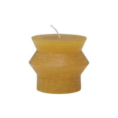 Unscented Pillar Candle with Paraffin Holder