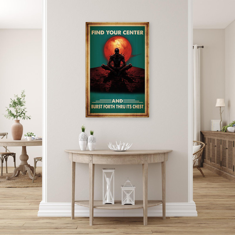 «Find Your Center On», impression, H 36 po x l 24 po x P 1,25 po