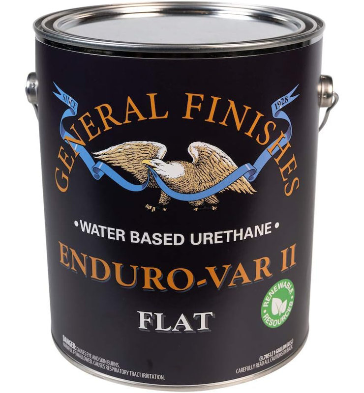 General Finishes Enduro-VAR II Water Based Urethane Flat Topcoat (1 Gallon)