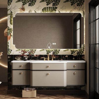 French style elegant bathroom cabinet.