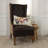 Embroidered Cotton Reversible Throw Pillow