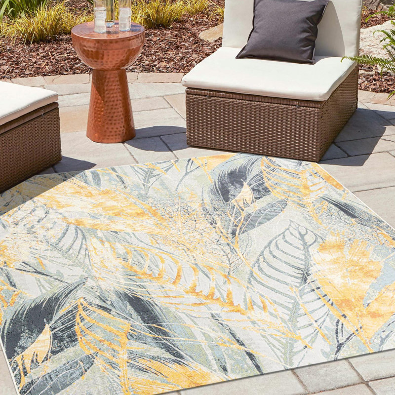 Firman Wygant Indoor/Outdoor Area Rug, Square 7'10"
