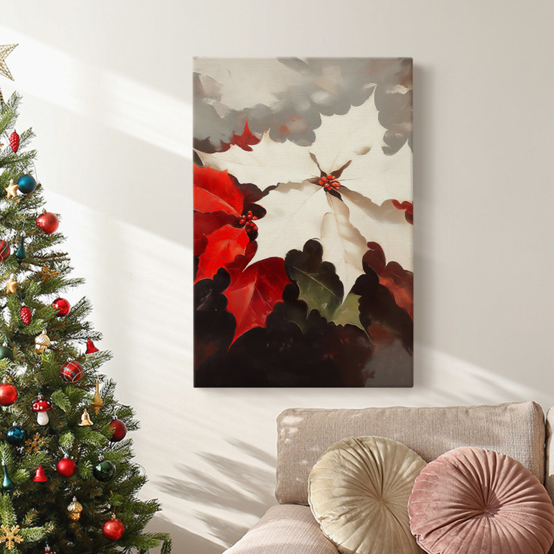 Art des Fêtes de Noël - Toile tendue avec châssis - Série 2-CIV, H 48 po x l 32 po
