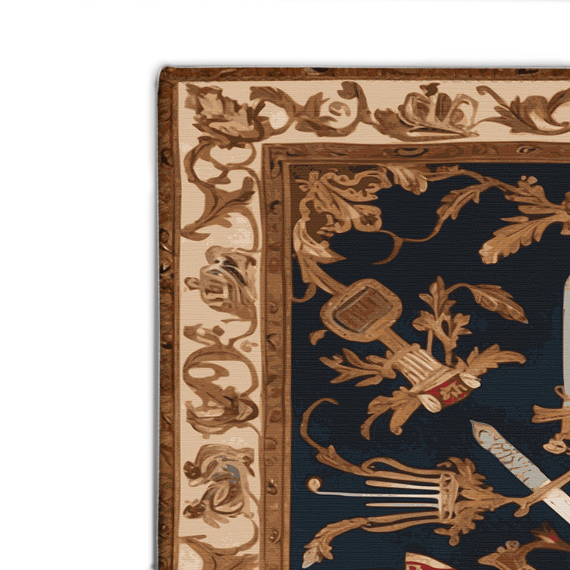 Tapis d'intérieur et d'extérieur brun français, Rectangulaire 2 pi x 3 pi
