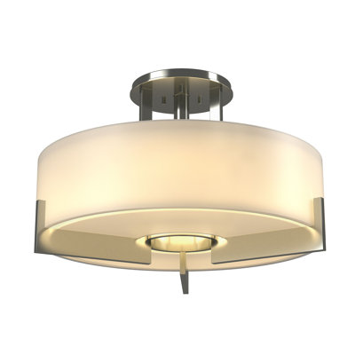 Plafonnier semi-encastré cylindrique à 3 lumières Axis