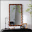 Miroir pleine grandeur Mid-Century Modern Swirl