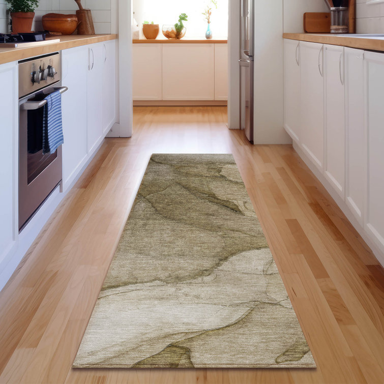 Premium Machine Washable Cerrito AMF607 Brown Rug