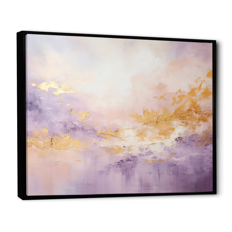 «Elegant Sky Whispers III», reproduction sur toile, H 24 po x l 32 po x P 1 po, Cadre flottant noir